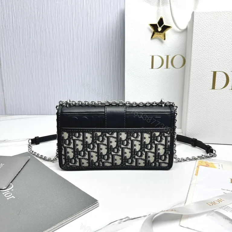 View 6 of Chic Monogram Leather Trim Structured Bag - Compact Luxury