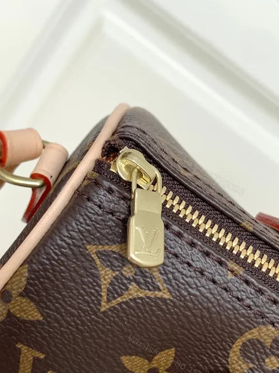 View 8 of Louis Monogram Carry: City-Ready Leather-Trim Handbag