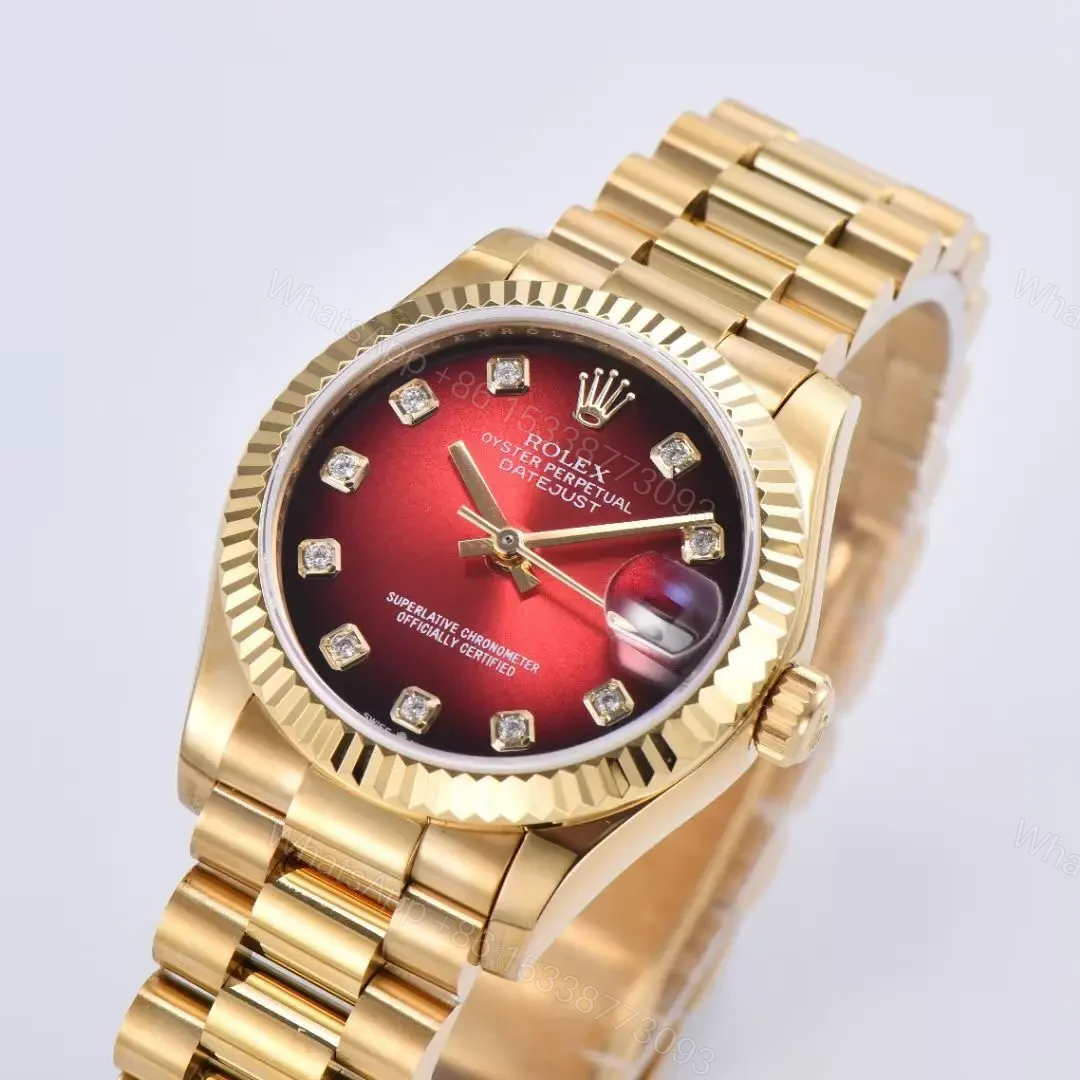 View 3 of Super Clone Rolex Datejust Red Gradient Dial 36MM President Bracelet 278278-0049