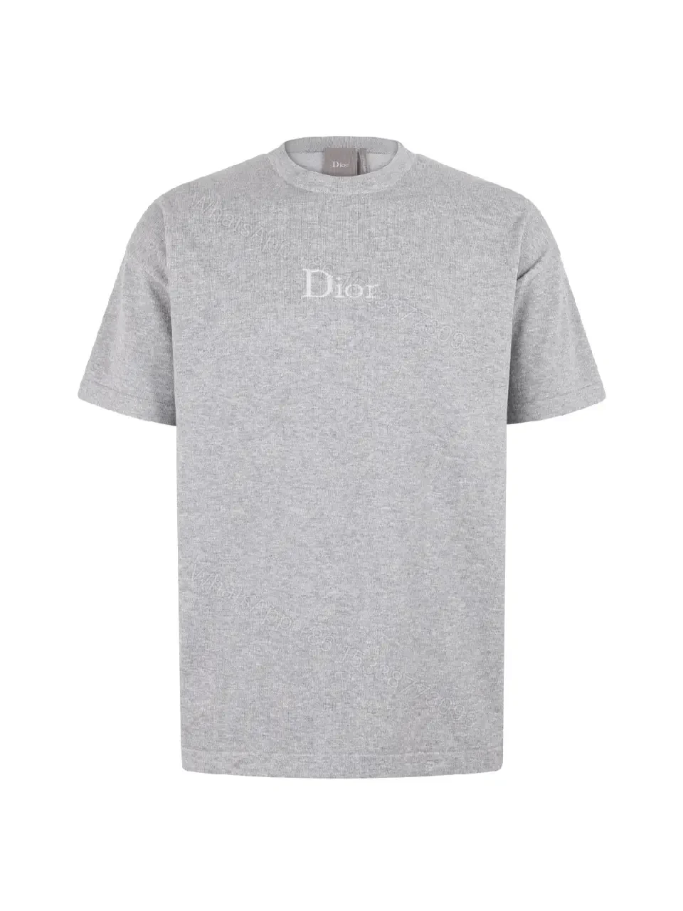 View 6 of Gray Cottonoversize Dior Logo T-shirt