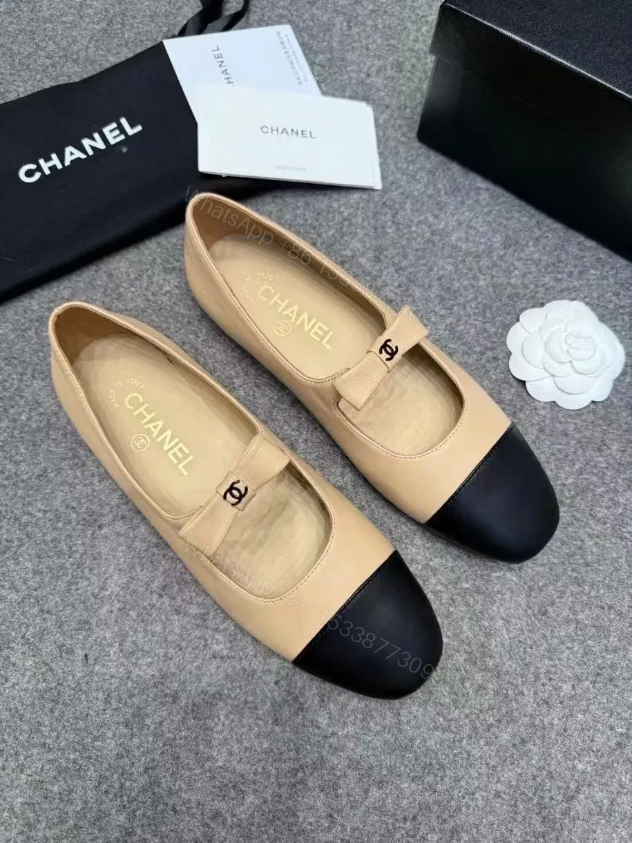View 5 of Two-Tone Leather Loafers: Subtle Black Cap Toe, Sophisticated Neutral