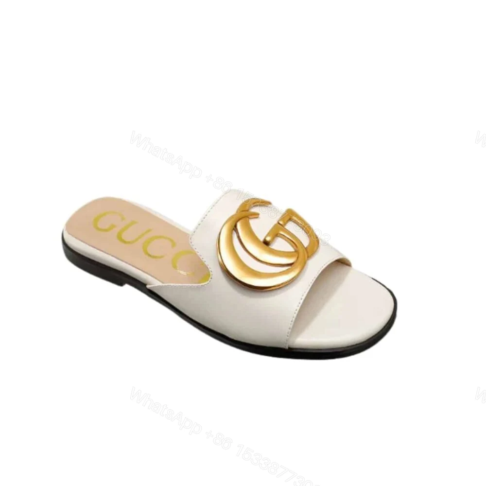 Gucci Princetown GG Slippers White — view 1