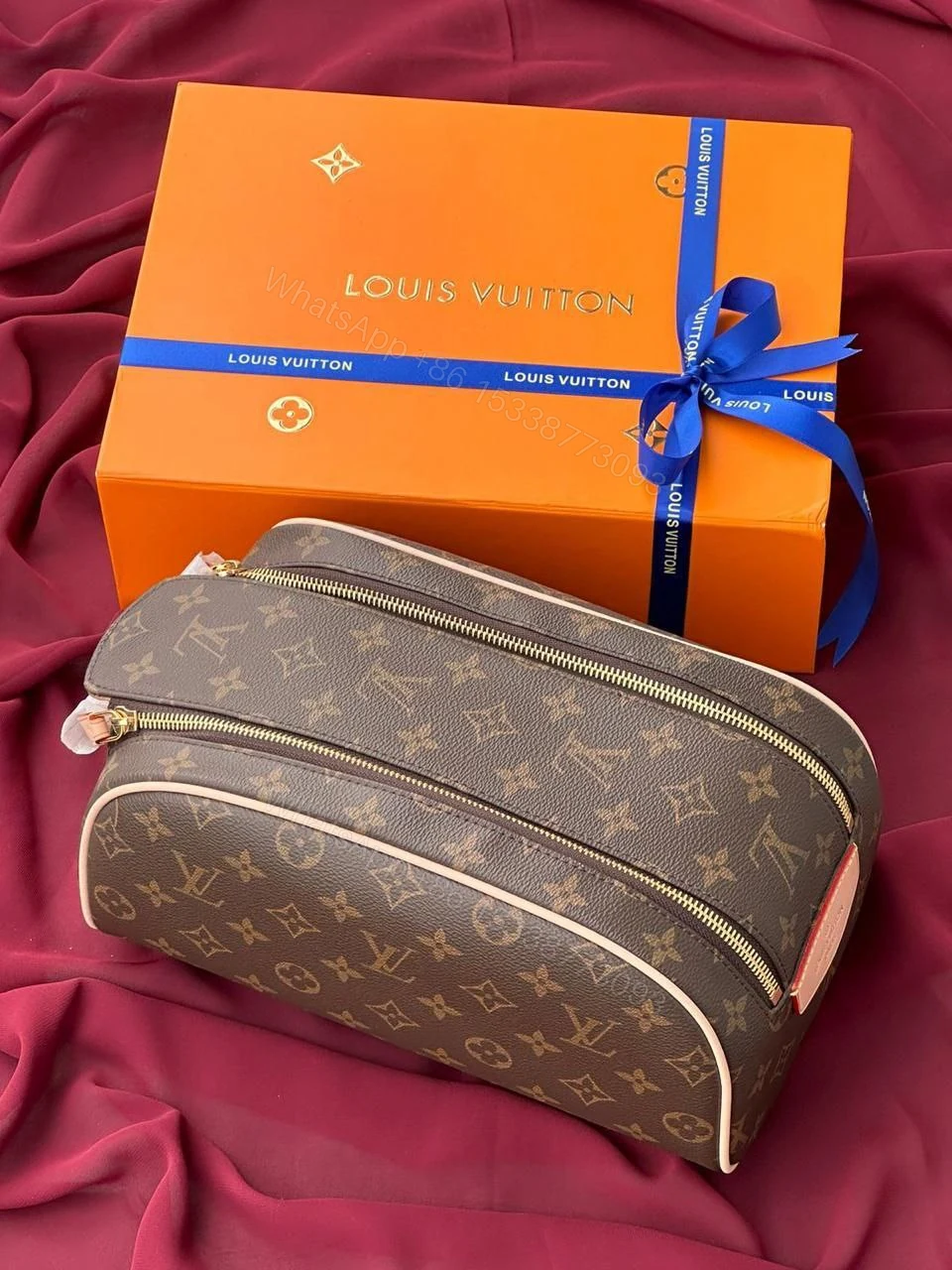 View 4 of Dopp Kit with Silver-color hardware