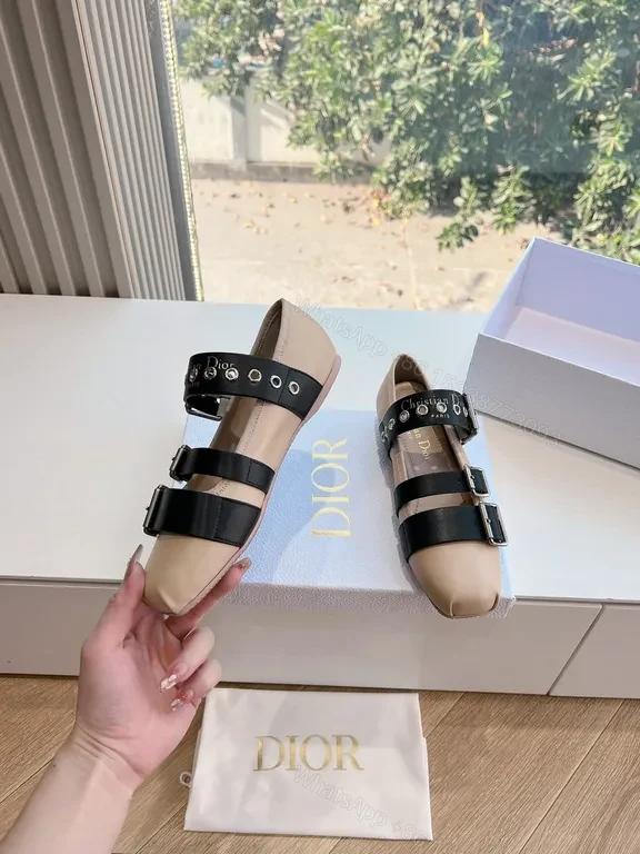 View 7 of Structured Leather Sandals â€” Dior Straps, Signature Hardware, Luxe Comfort