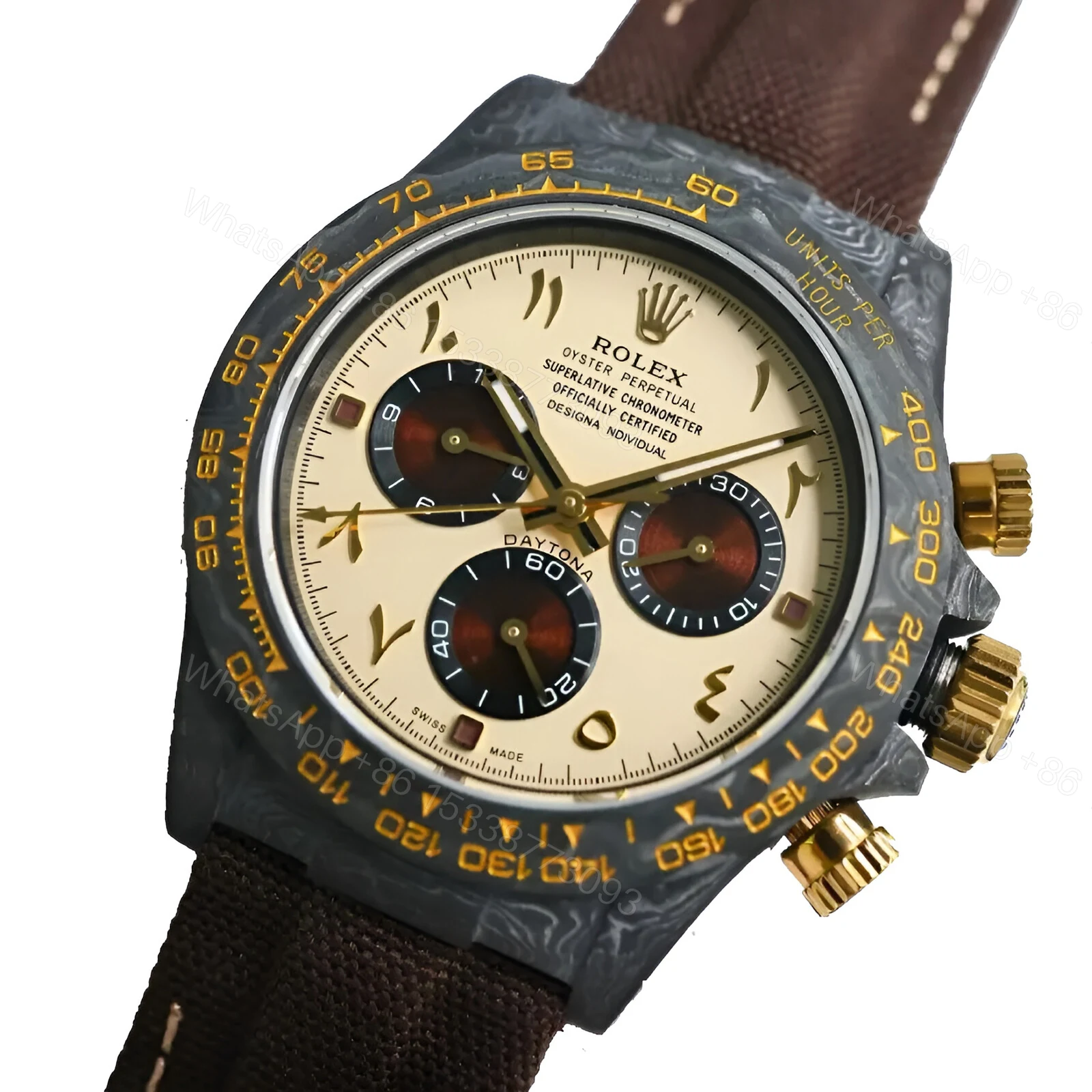 View 3 of Rolex Daytona DIW Daytona Desert Eagle Arabic Replica