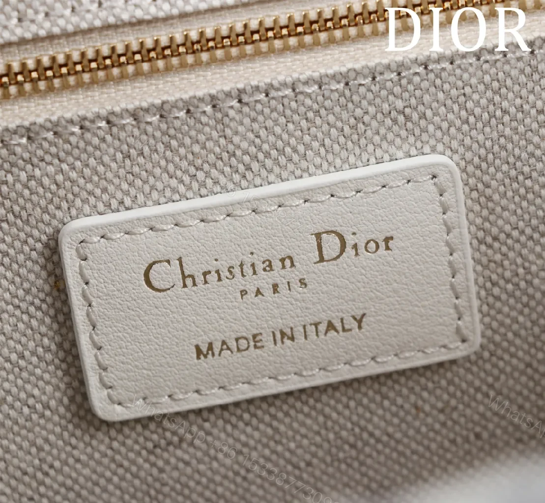 View 3 of Grey Monogram Tote: Structured, Iconic Dior-Inspired Luxury Bag