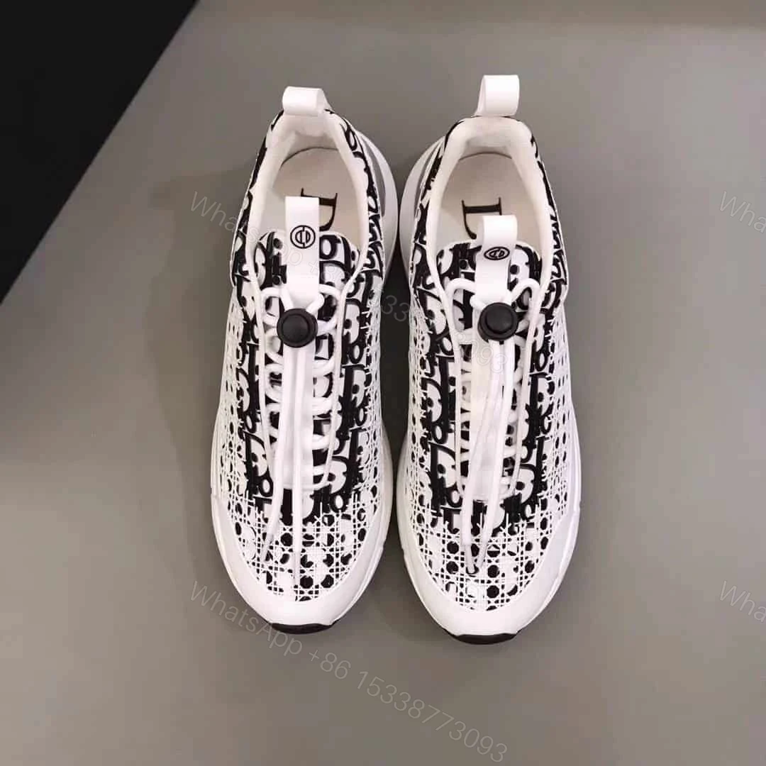 View 4 of DIOR B24 CANNAGE MOTIF BLACK SNEAKER – CD21