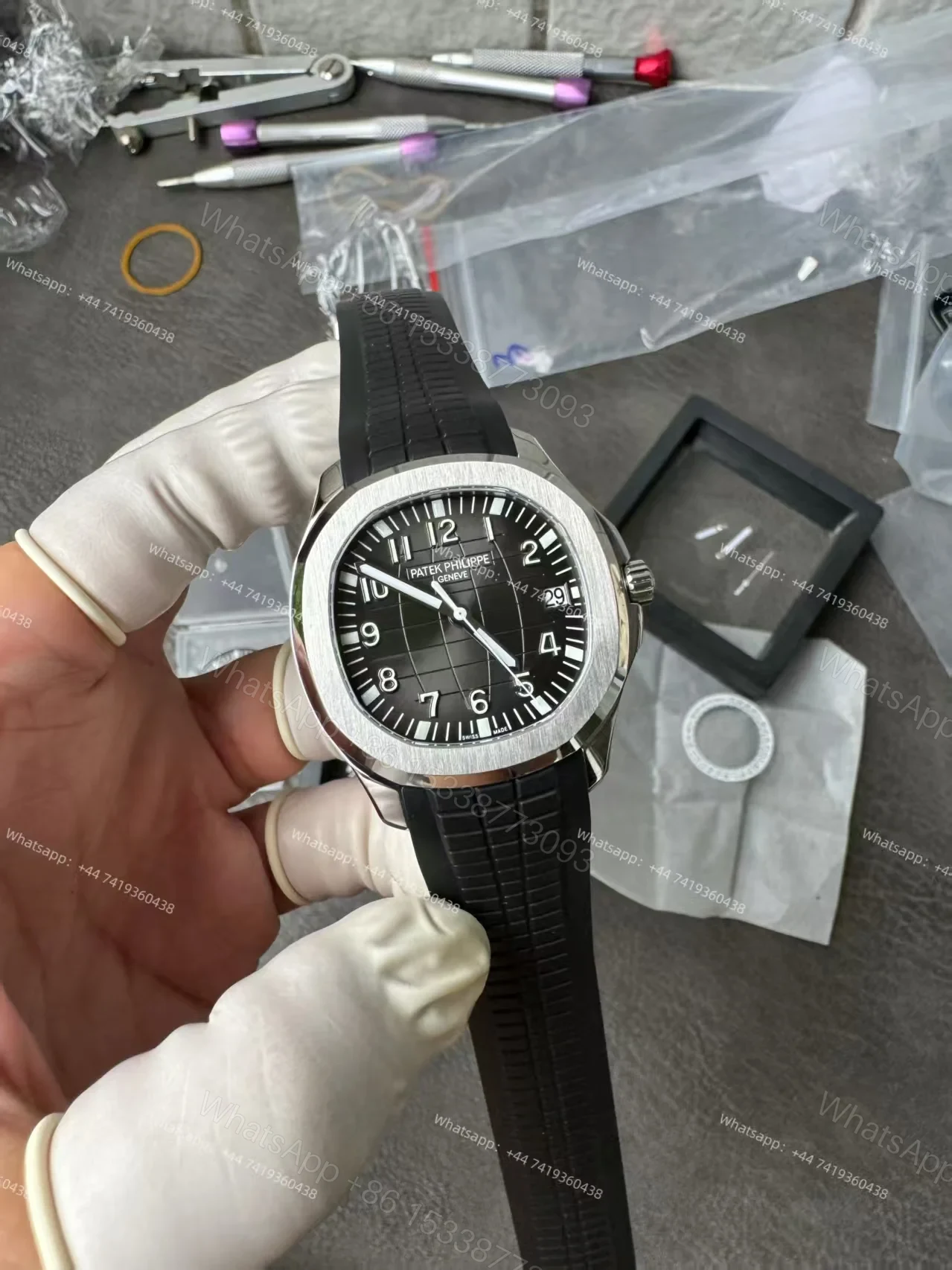 View 2 of Patek Philippe Super Clone Aquanaut 5167A-001 40MM Black dial