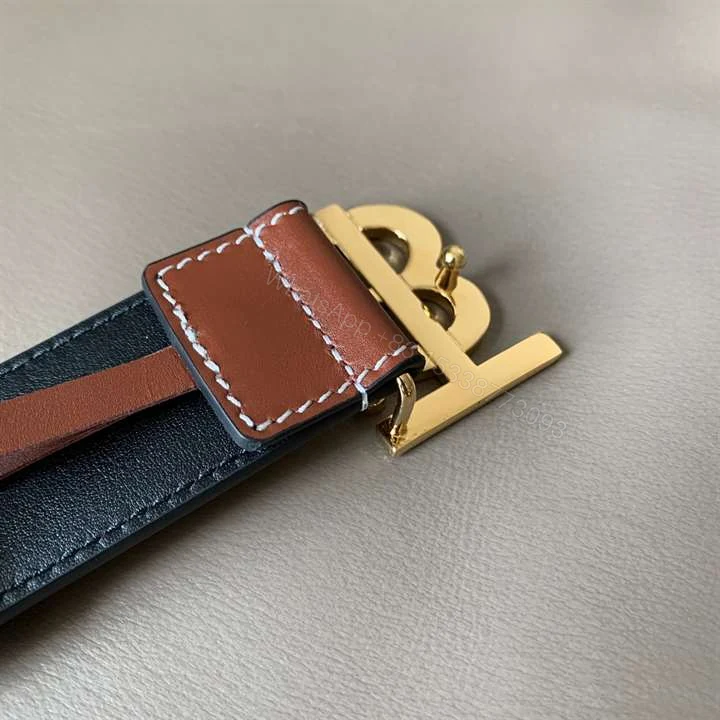 View 10 of BURBERRY MONOGRAM MOTIF BUCKLE BELT – B32