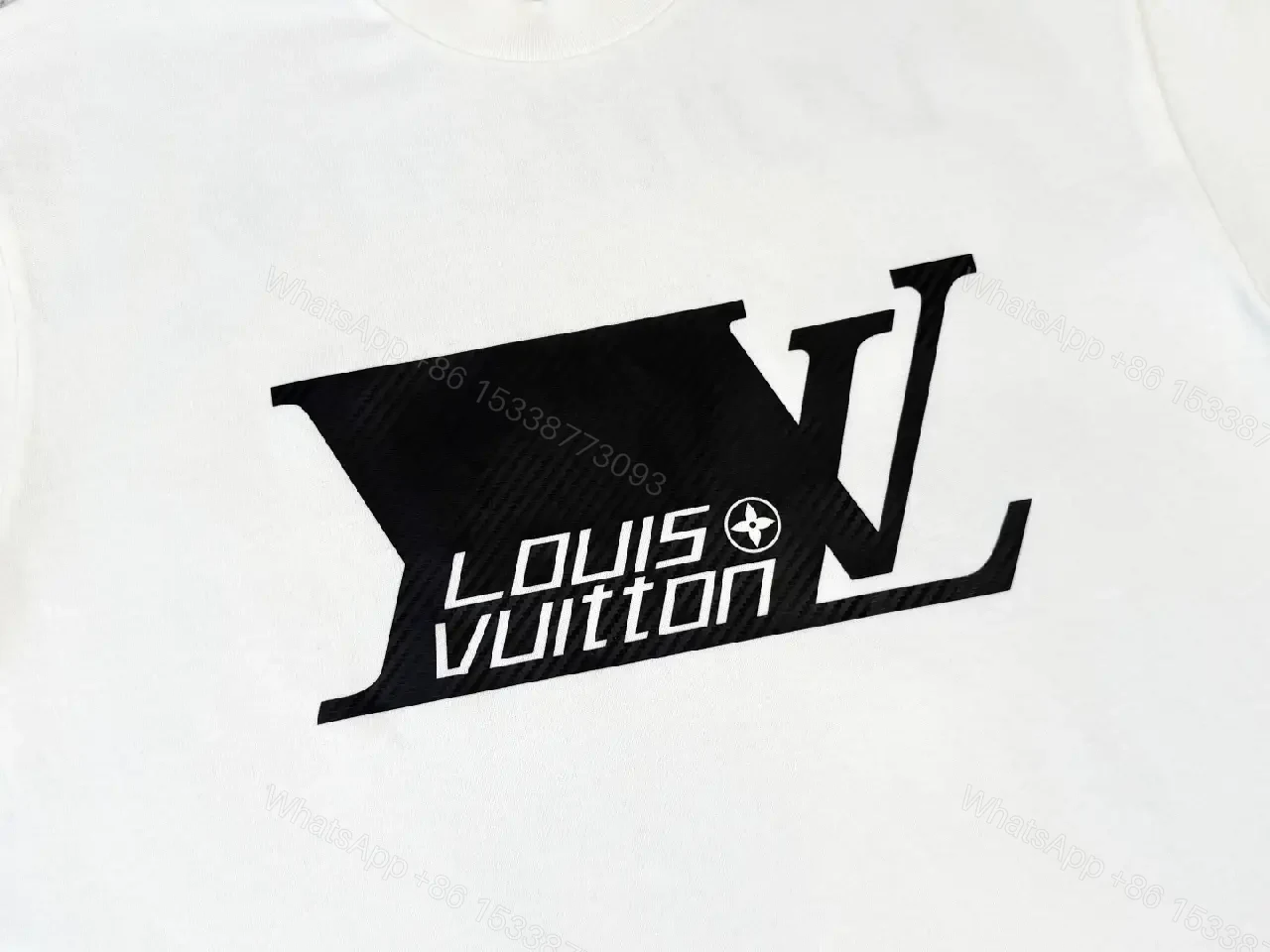 View 8 of White Cotton Graphic Tee, Bold Logo, Streetwear Essential