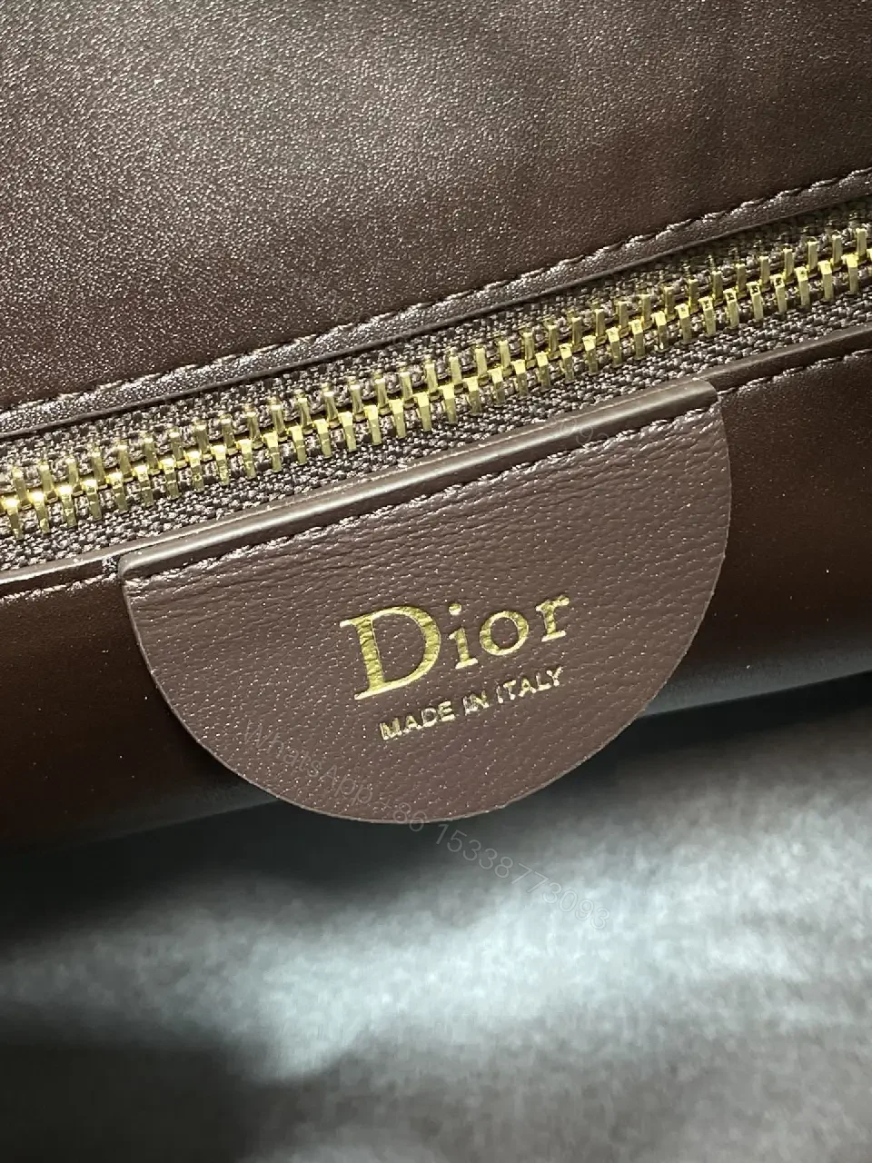 View 10 of Chic Minimalist Crossbody in Rich Brown Suede, Gold Hardware