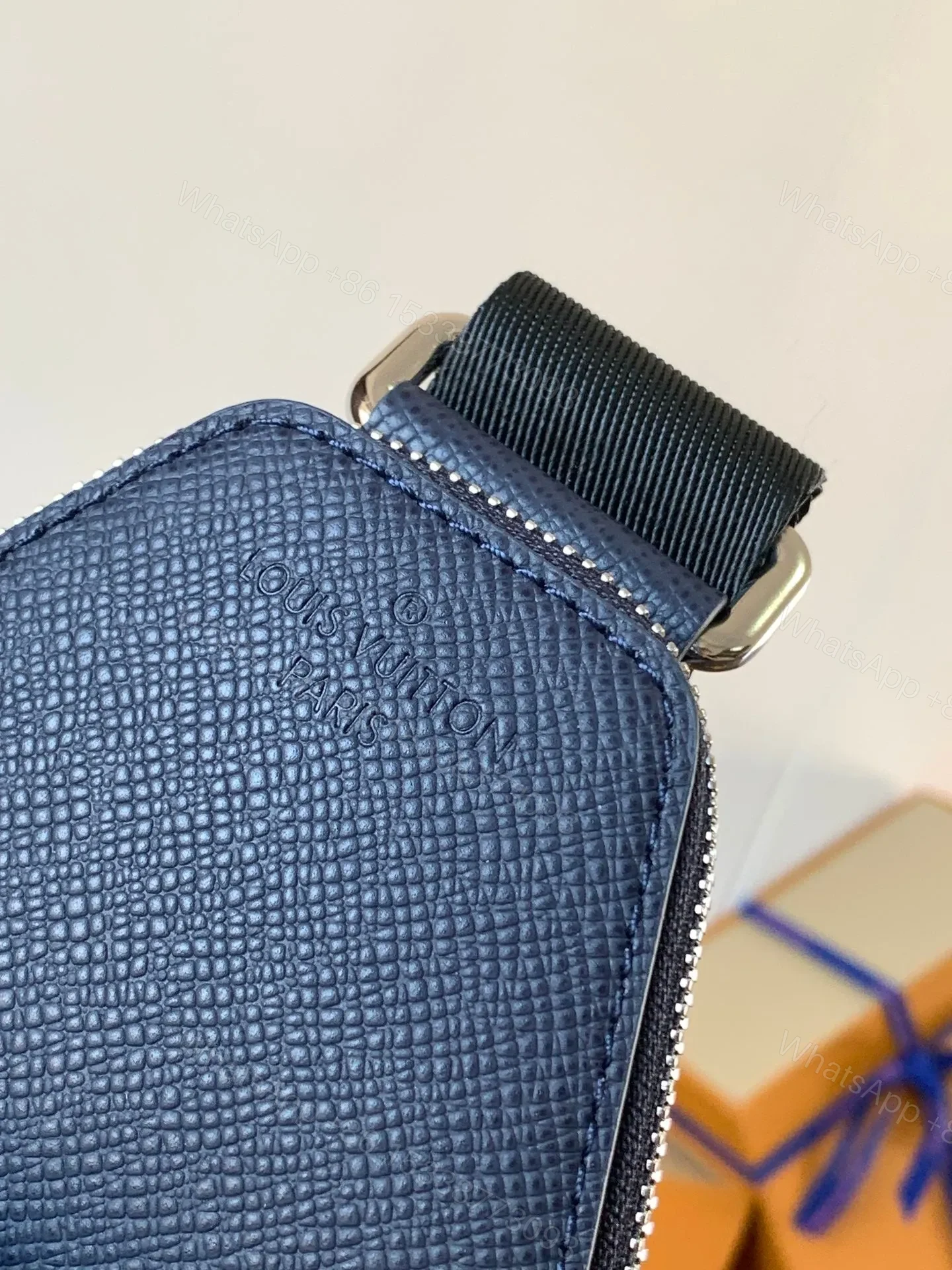 View 5 of LV AVENUE SLINGBAG 31 IN NAVY BLUE TAIGA LEATHER