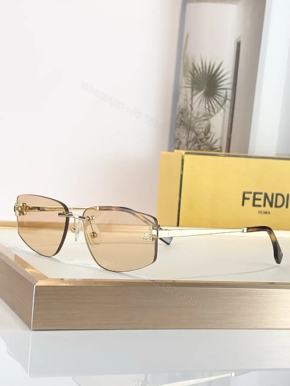 View 2 of Bold Minimalist Square Sunglasses, Polarized UV400, Metal Frame