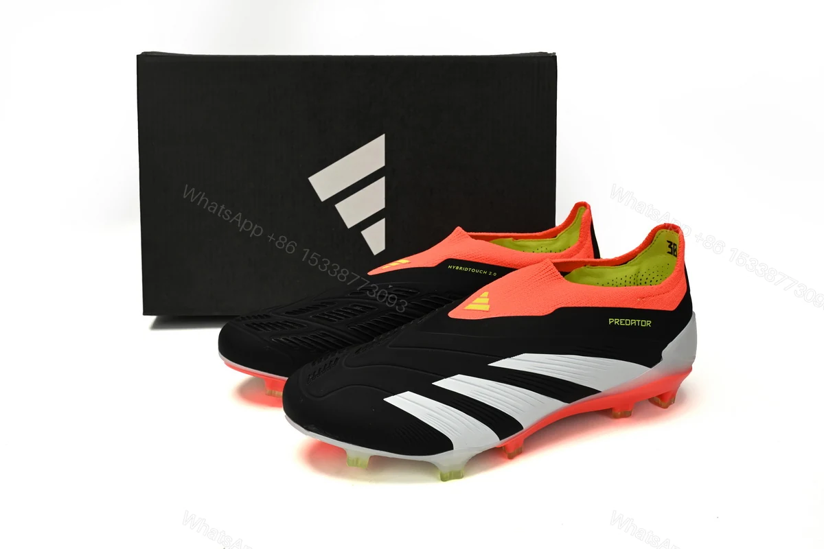 View 2 of Adidas Predator Mutator 20.1 Low Black And White IG7782 (Laceless)