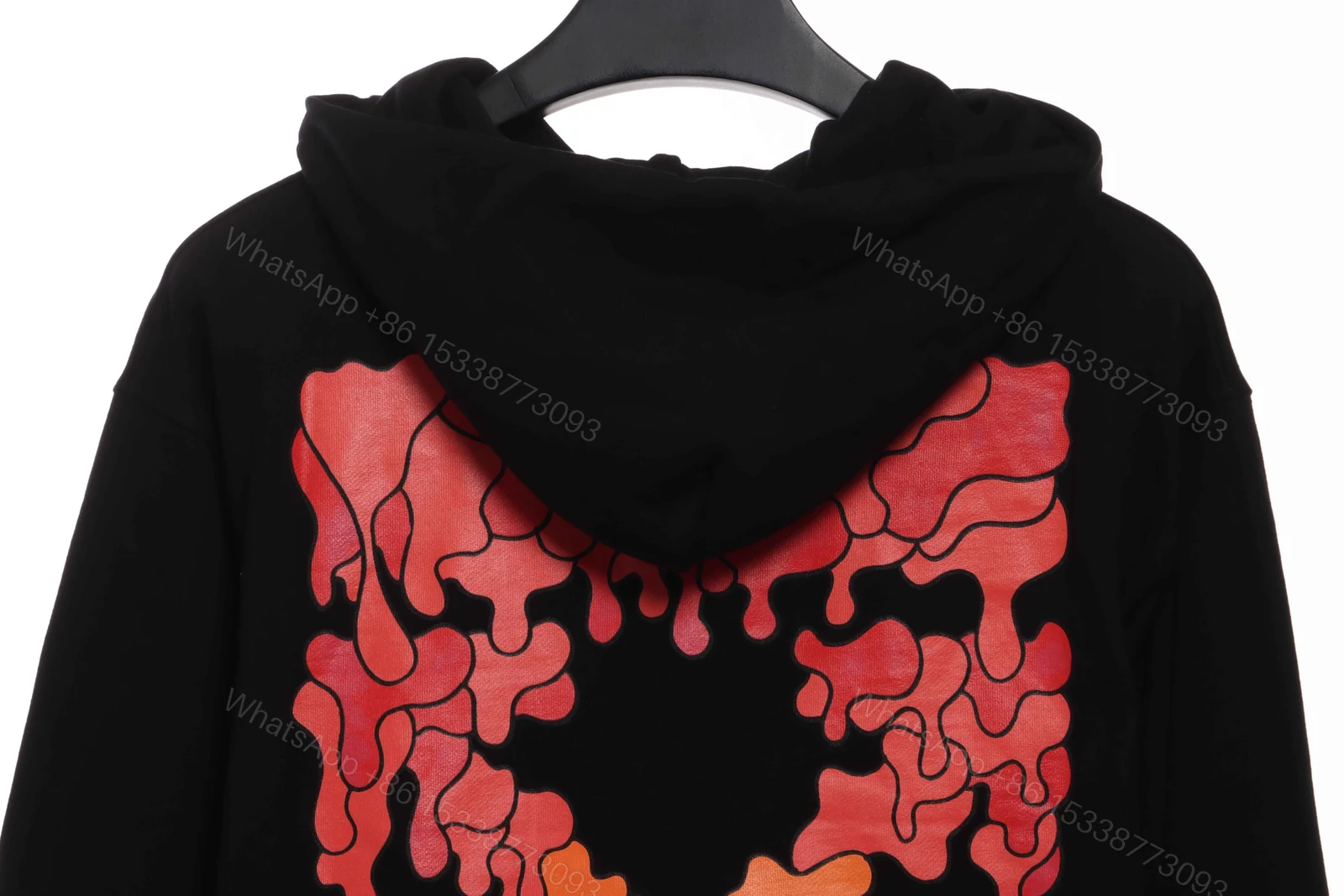 View 2 of Off-White Red Gray Melted Arrow Hoodie