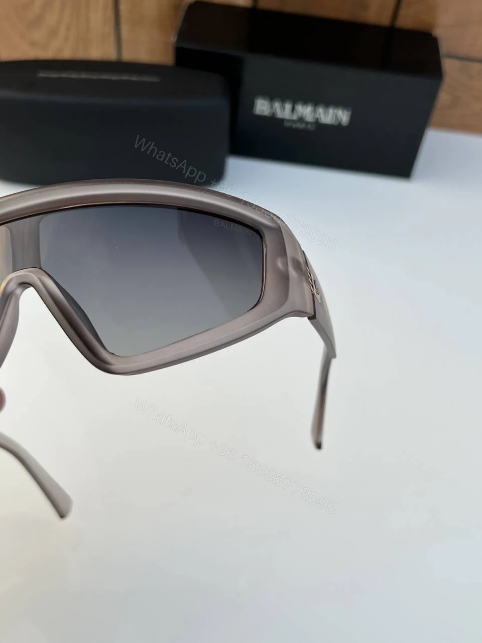 View 5 of First Copy Balmain Grey Sunglasses