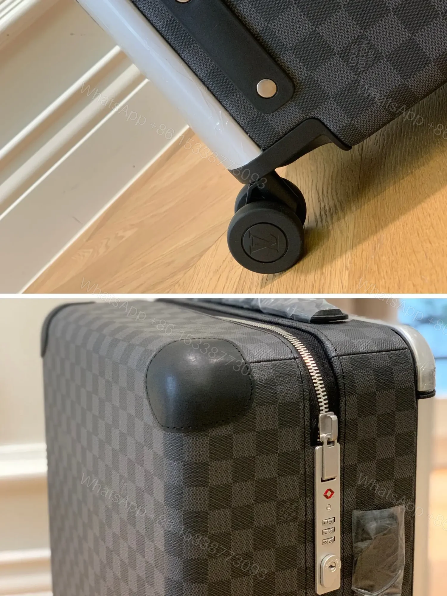 View 6 of Louis Vuitton Horizon 55 suitcase in Damier Graphite canvas