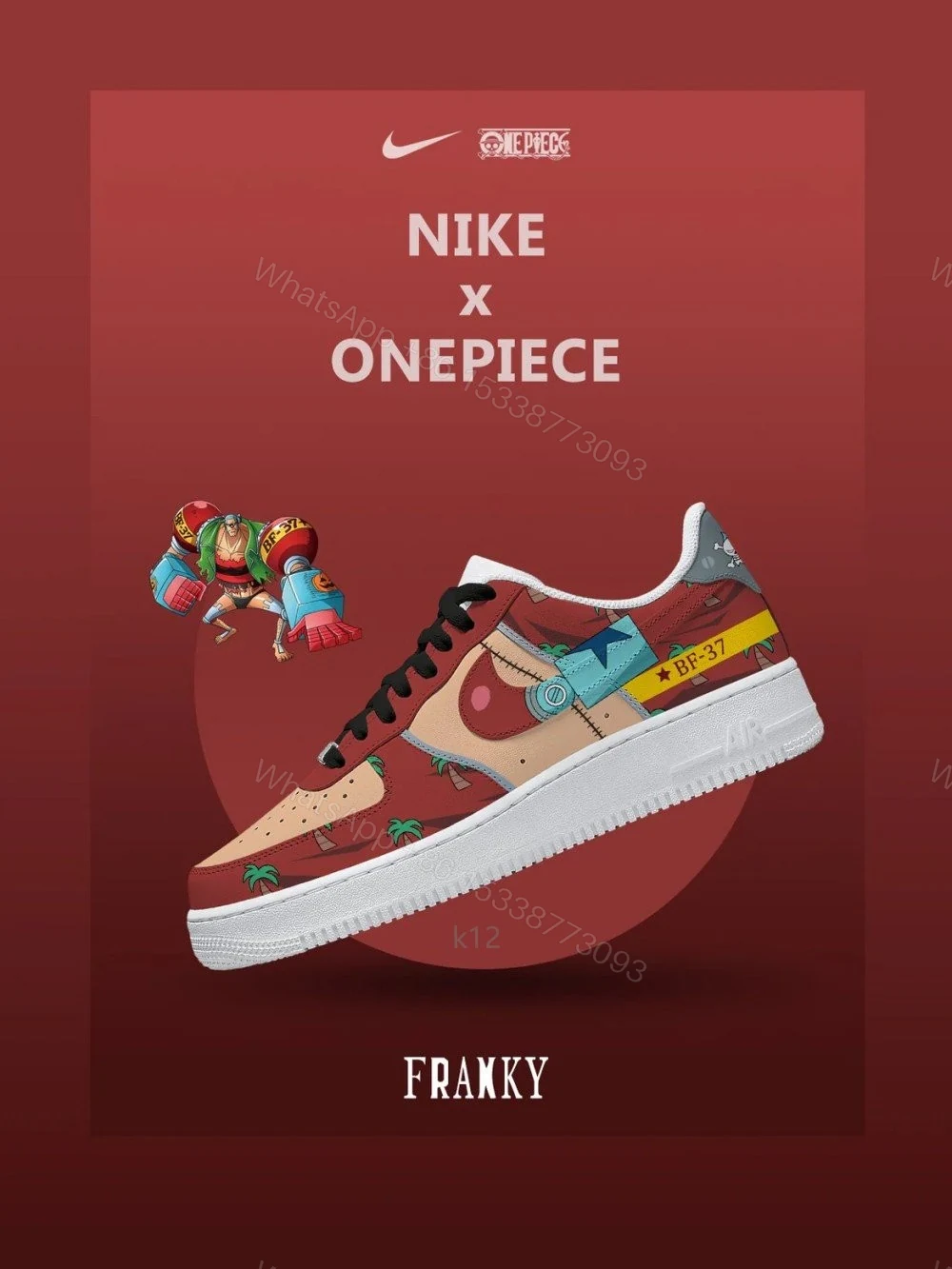 Iron Man Franky Custom Air Force 1 — view 1