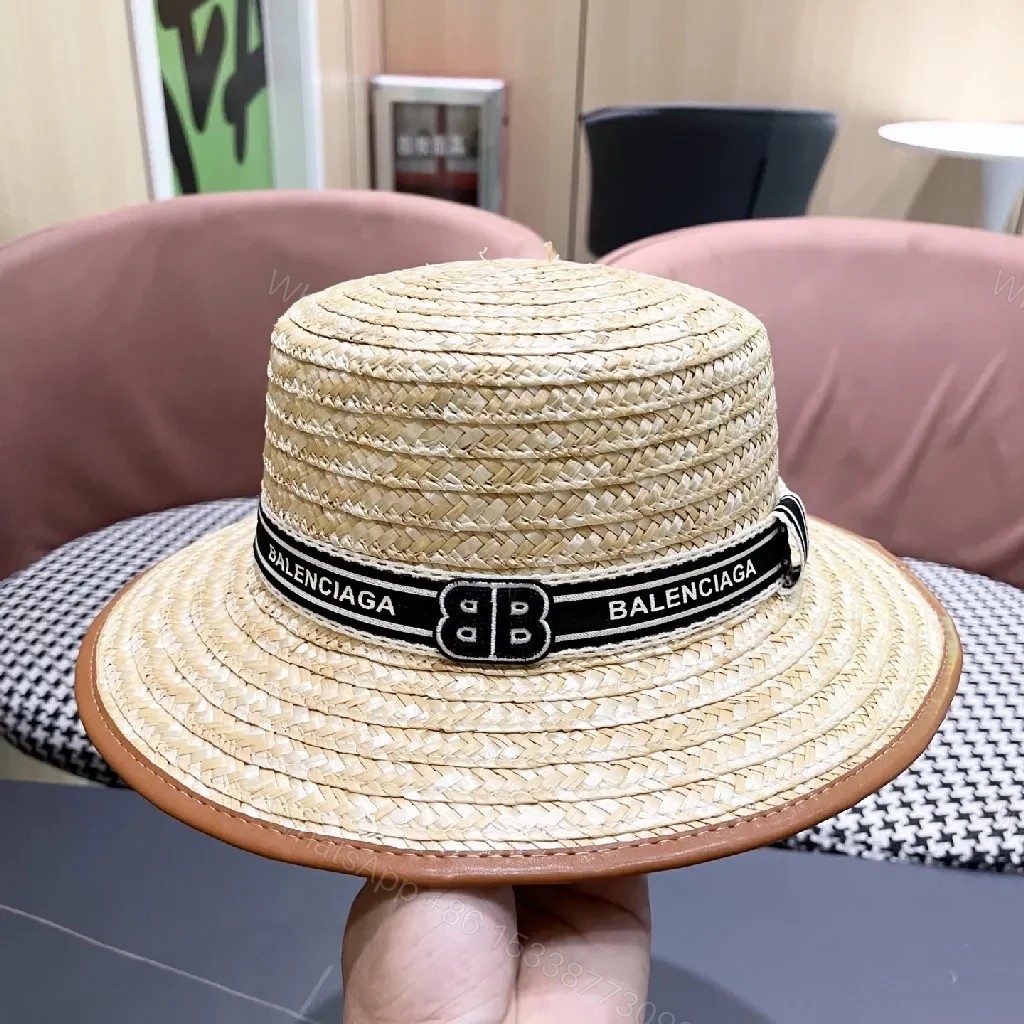 View 2 of Straw Panama Hat with Signature Black Band – Luxury Shield