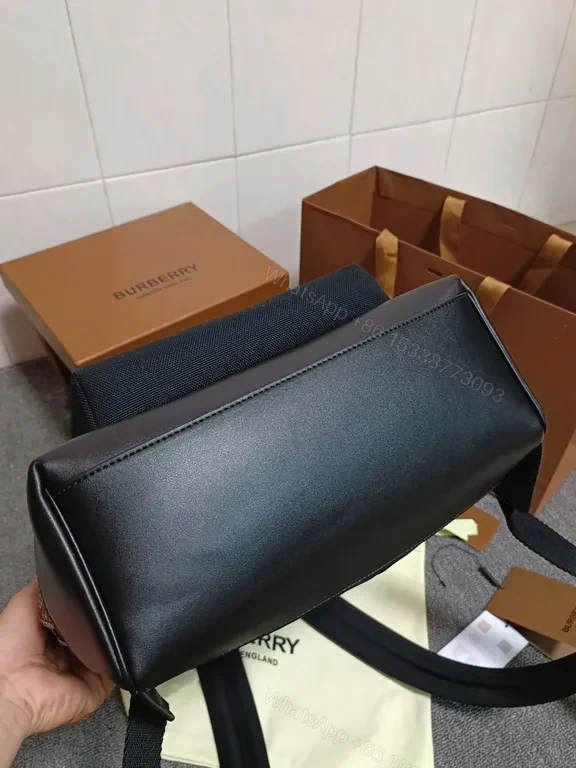 View 2 of Patterned Burberry Backpack: Elegant, Durable Everyday Carry