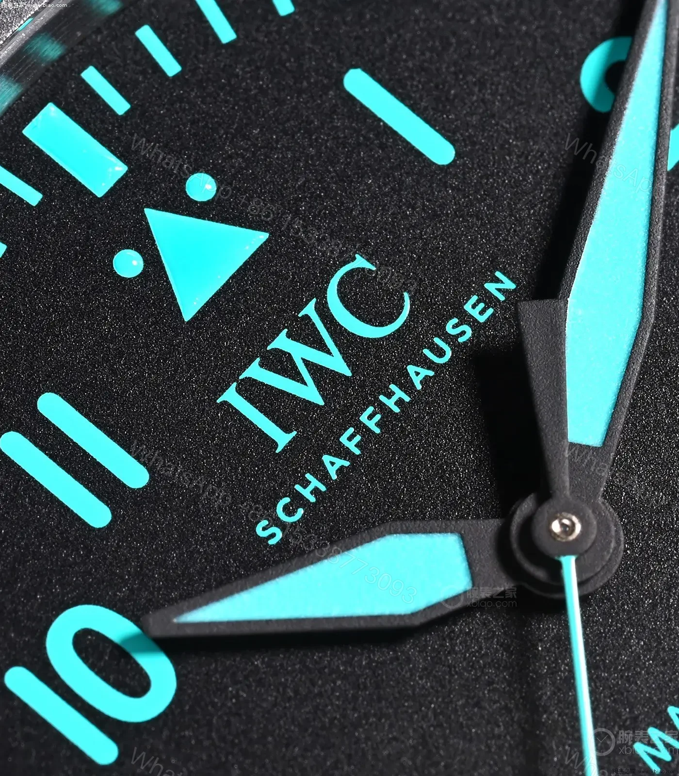 View 9 of IWC Petronas F1 Watch Black Dial Turquoise Rubber Strap Ultimate 40MM IW328210