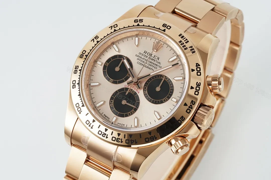 View 3 of DJ Factory Clean Factory APS Daytona Rose Gold Chocolate Dial Watch