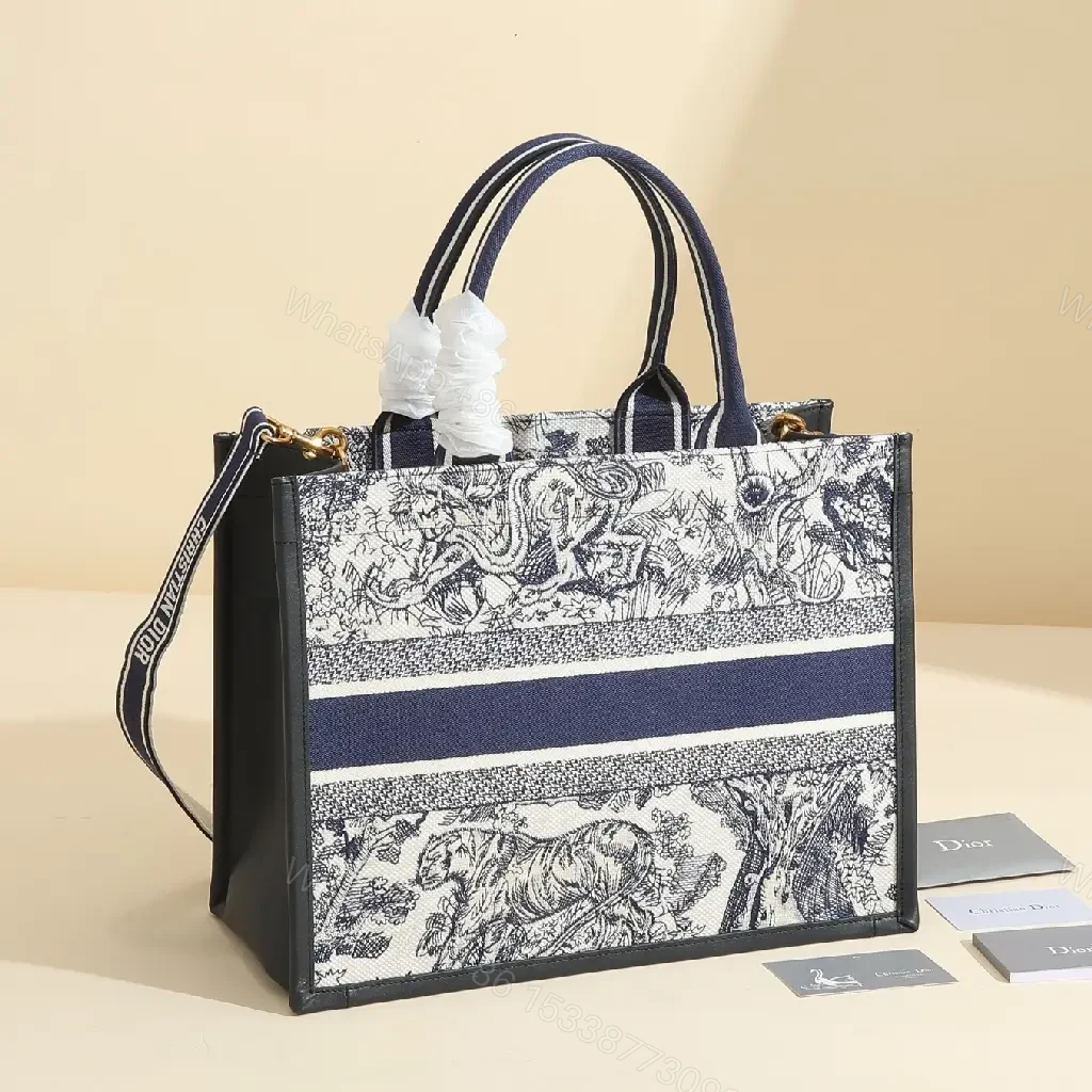 View 9 of Bold Graphic Tote with Leather-Trim Accent Satchel