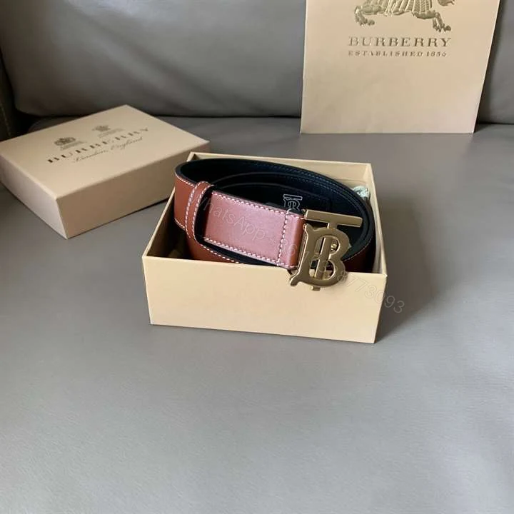 View 5 of BURBERRY MONOGRAM MOTIF BUCKLE BELT – B32