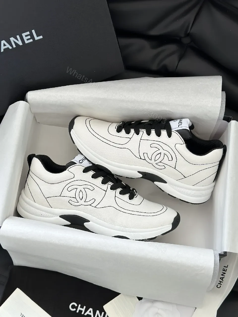 View 2 of Monochrome Textile Runner: Subtle Texture, Everyday Luxury Sneakers