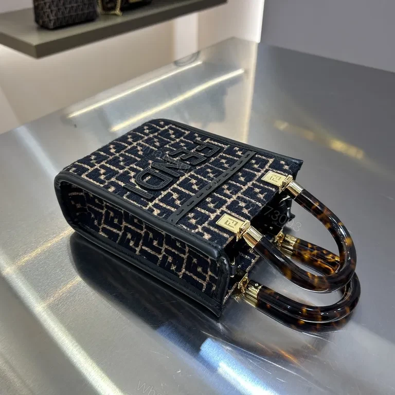 View 4 of Chic Monogram Mini Handbag: Luxe Texture & Structured Carry