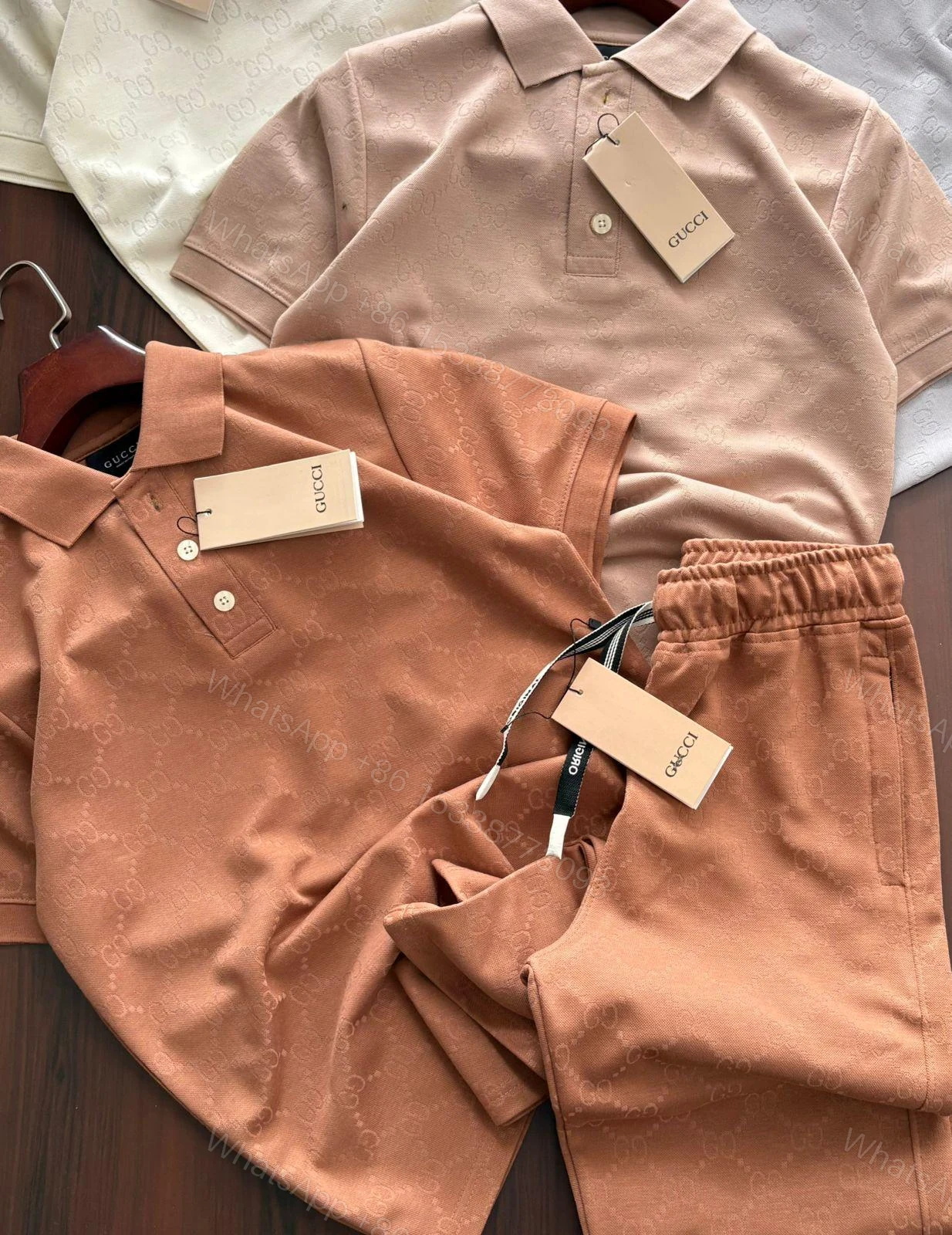 View 3 of Gucci Imported Premium Self Design Coord Set First Copy | AAA+ Replica