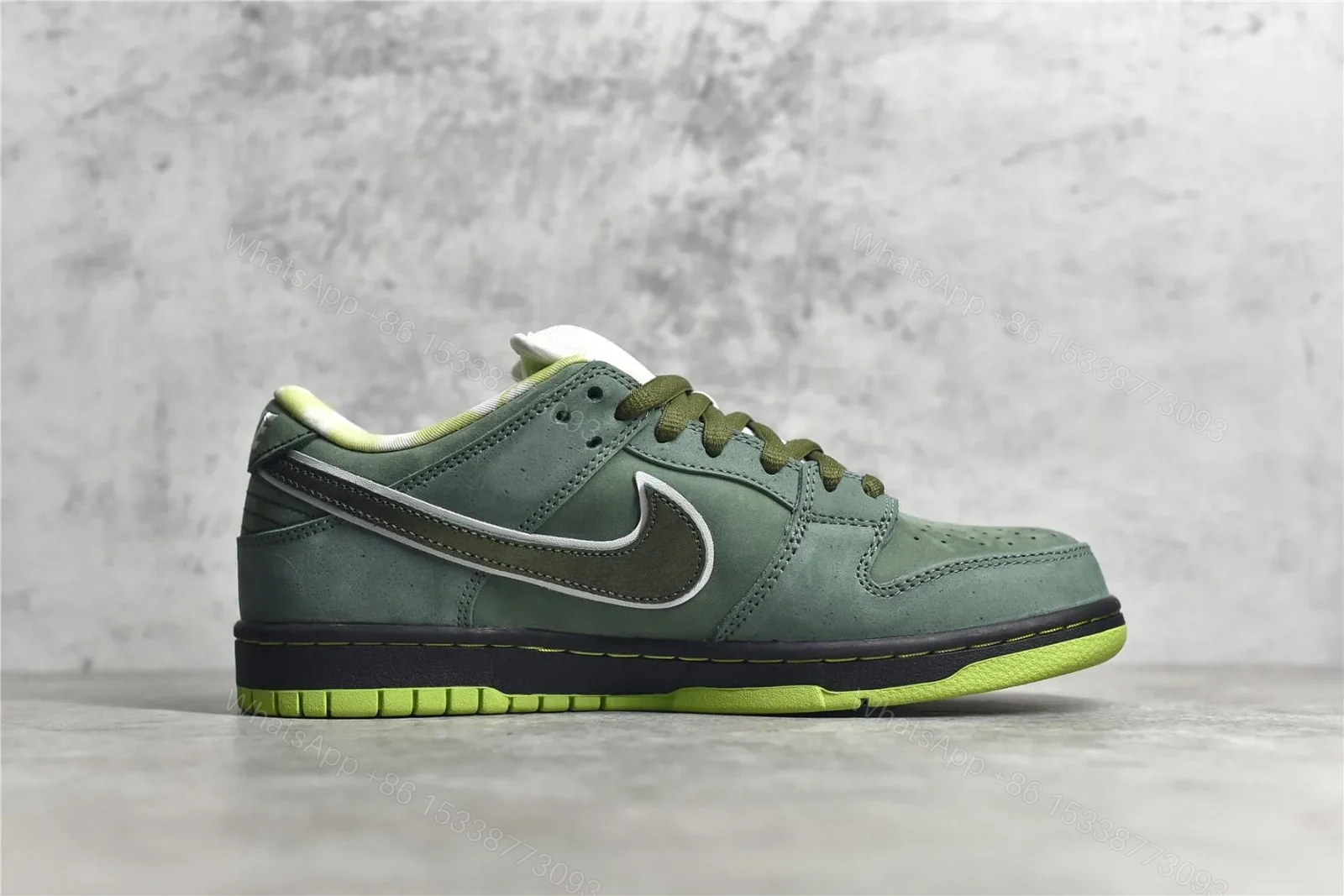 View 3 of UA Nike Dunk SB Low Green Lobster Reps