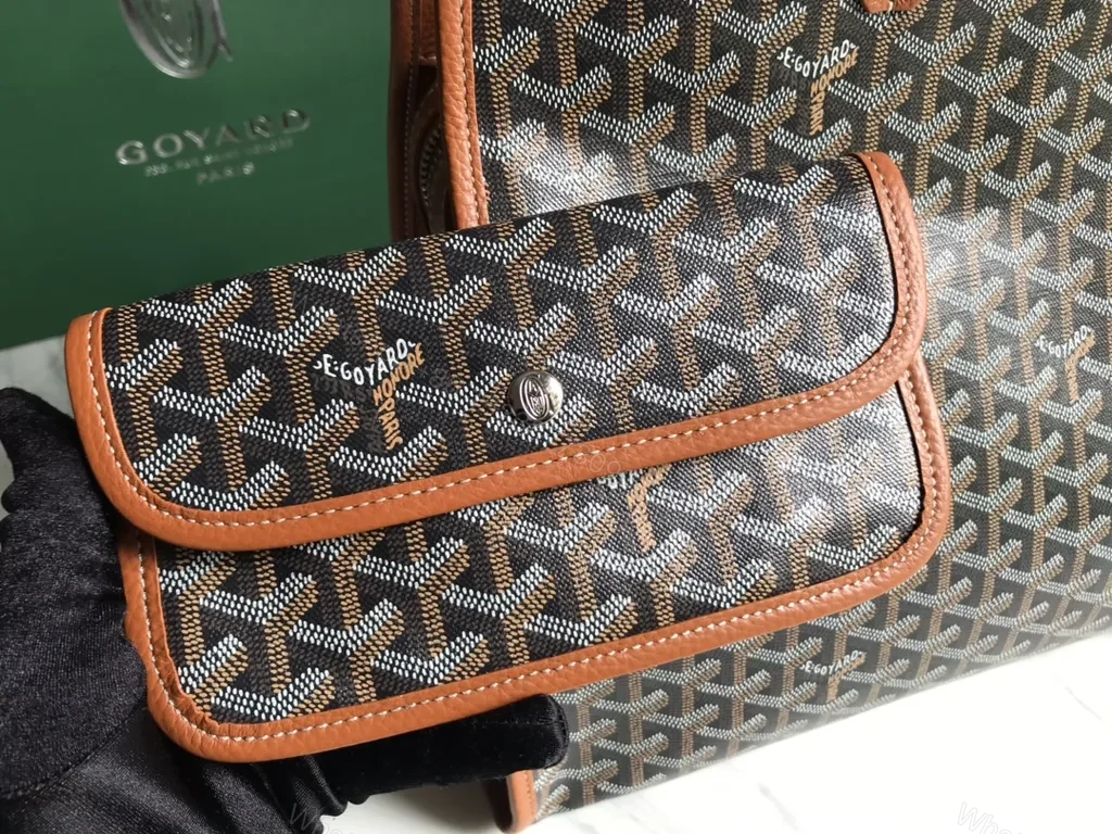 View 4 of Patterned Luxury Tote with Signature Goyard Frame Tote