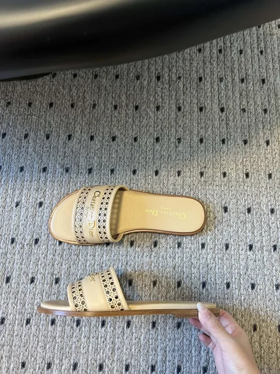 View 9 of Neutral Beige Vegan Leather Luxury Slide Sandals