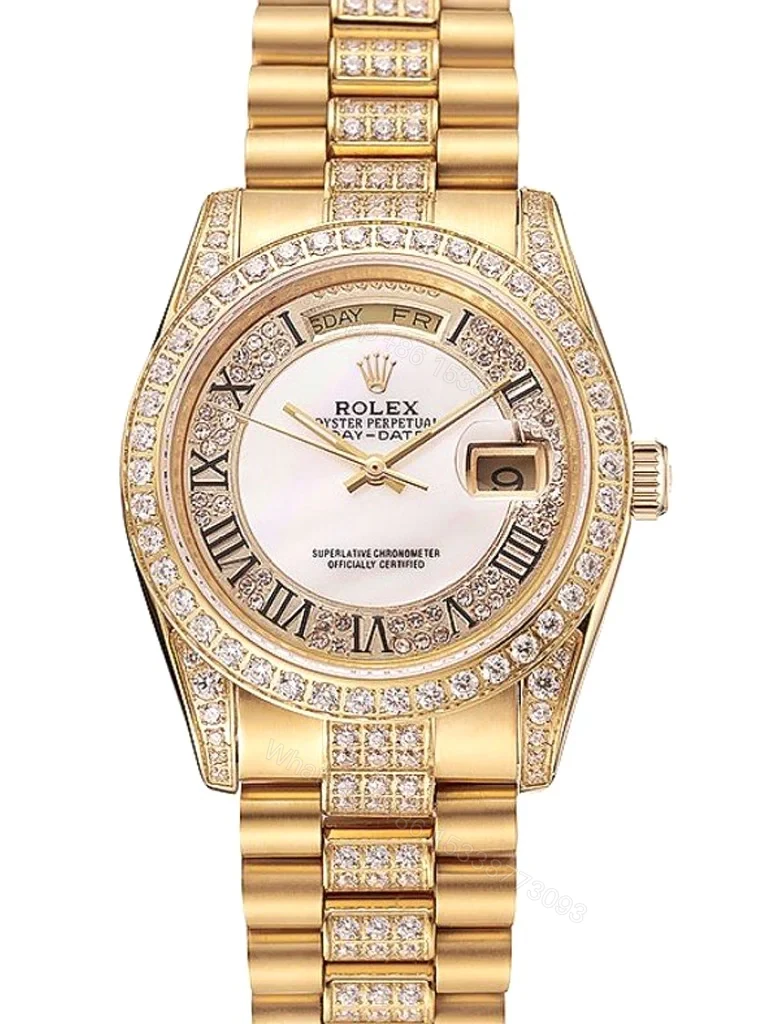 Superclone Rolex Day-Date White Dial 1453958 37 mm — view 1