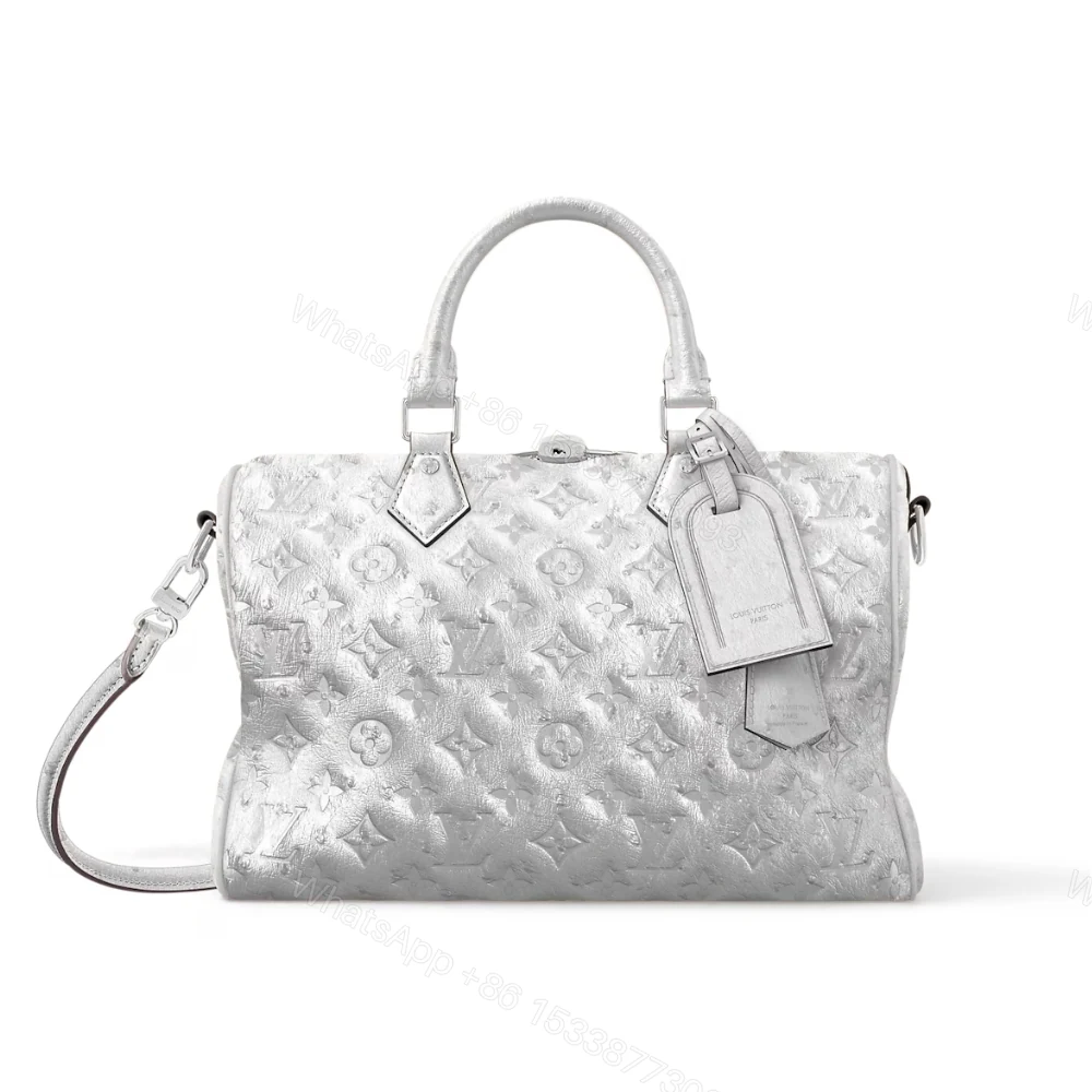 Louis Vuitton Speedy Soft Bandoulière 30 Monogram Silver 30Cm N89437 — view 1