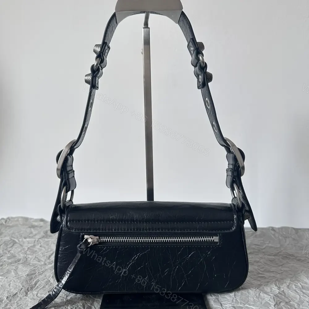 View 2 of 高仿Balenciaga*LeCagole2024新款法棍包黑色XS