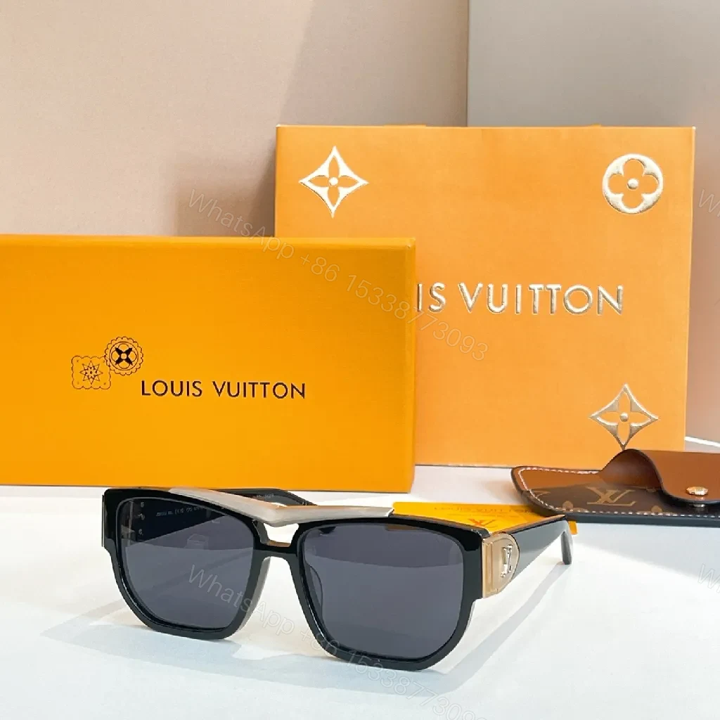 View 2 of Bold Luxe Sunglasses: Signature LV-Inspired, 100% UV Protection