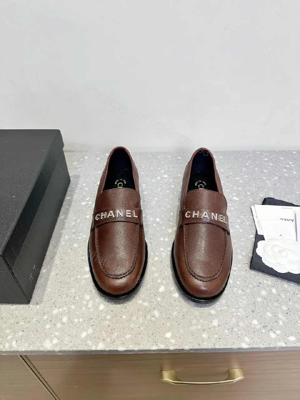 Brown Leather Brogue Loafers with Signature Band — Premium Style Footwear — view 1