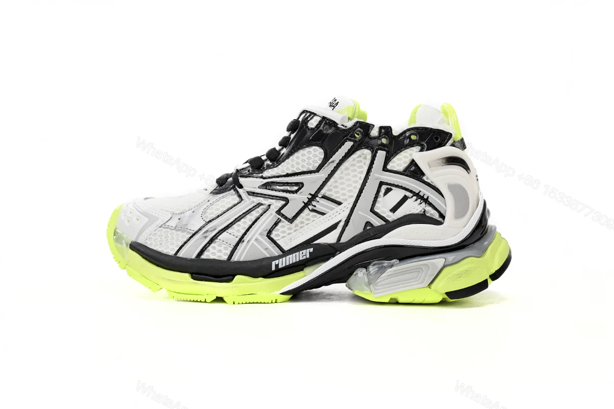 View 13 of Balenciaga Runner Black white, and Yellow 677402 W3RBP 1093