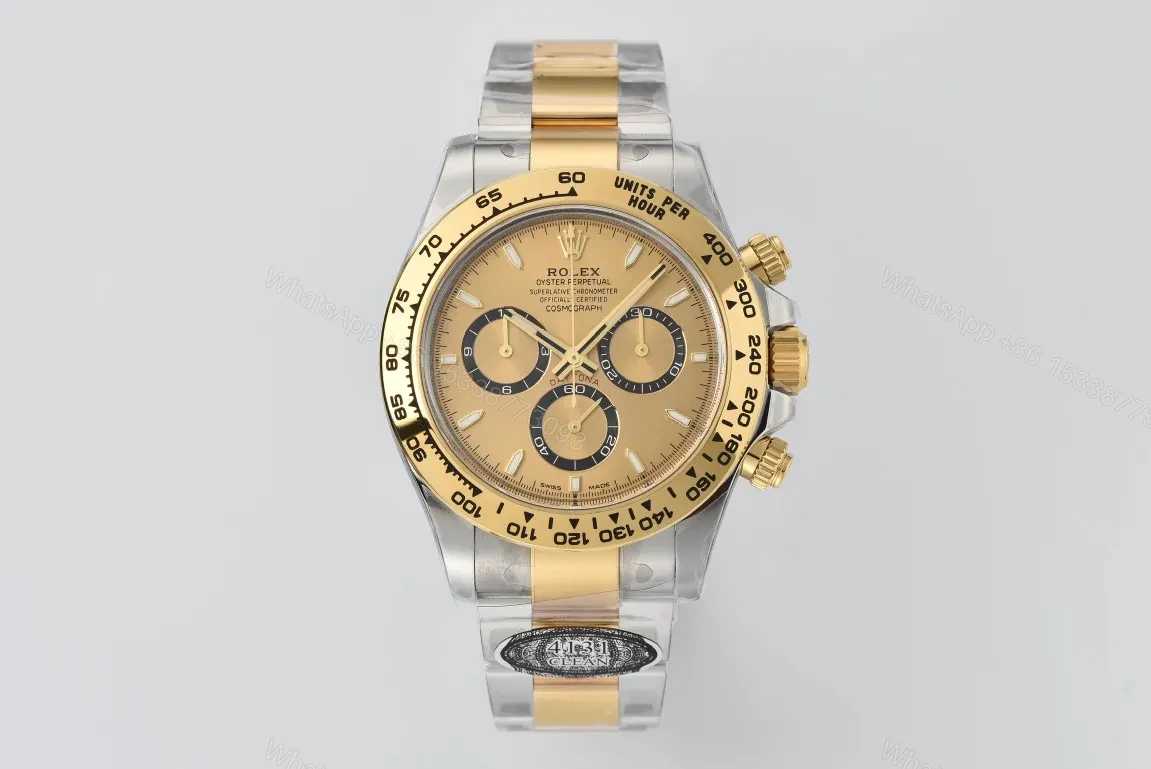 AR Factory Clean Factory Clean Rolex Daytona Two-Tone Black Dial — view 1
