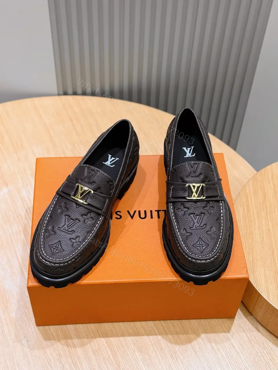 View 7 of Monogram Leather Loafers: Structured Comfort & Luxury Asset