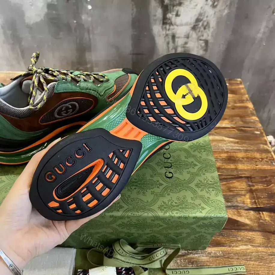 View 3 of GUCCI RUN SNEAKERS IN GREEN – GC163