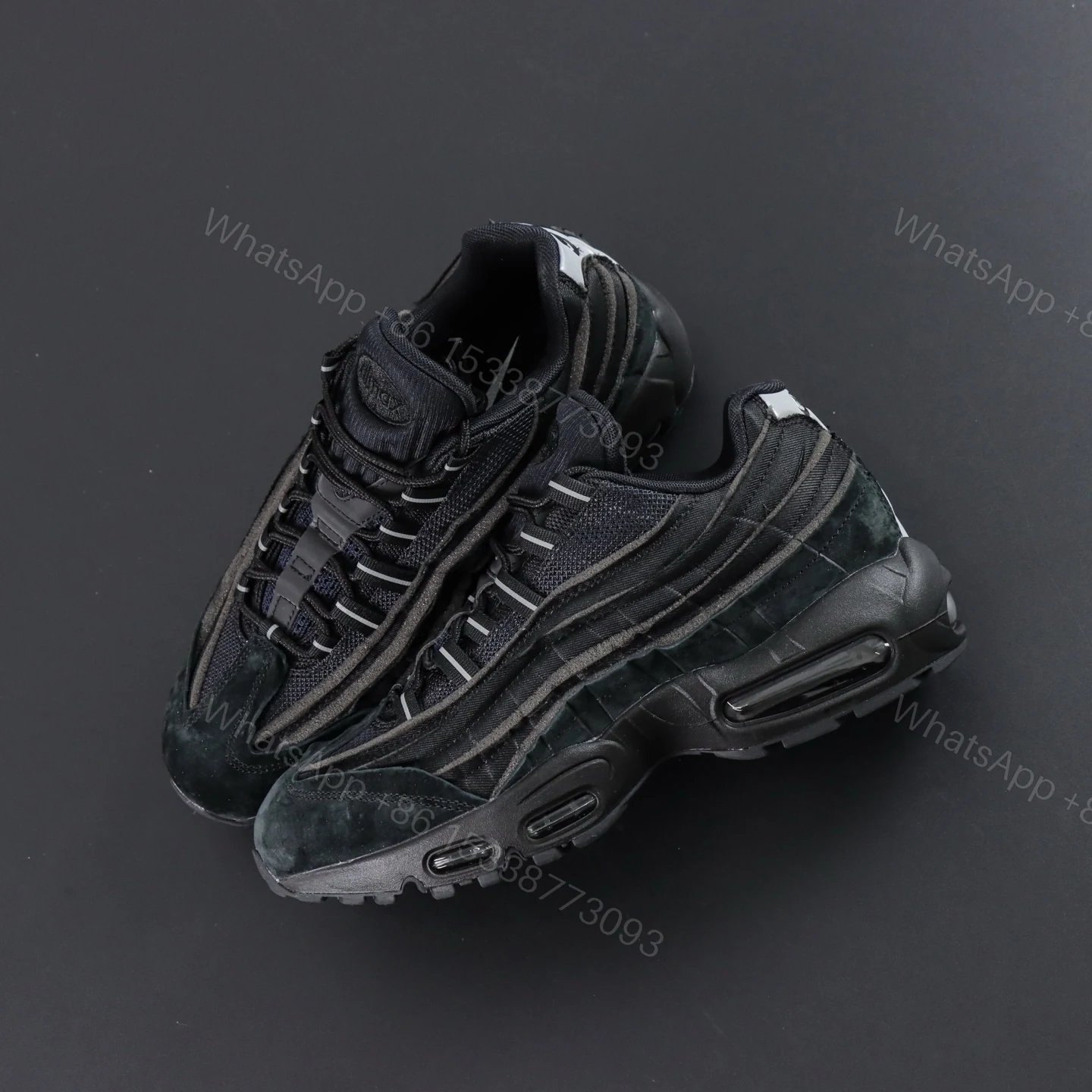 View 7 of Nike Air Max 95 Comme des Garcons Black Reps