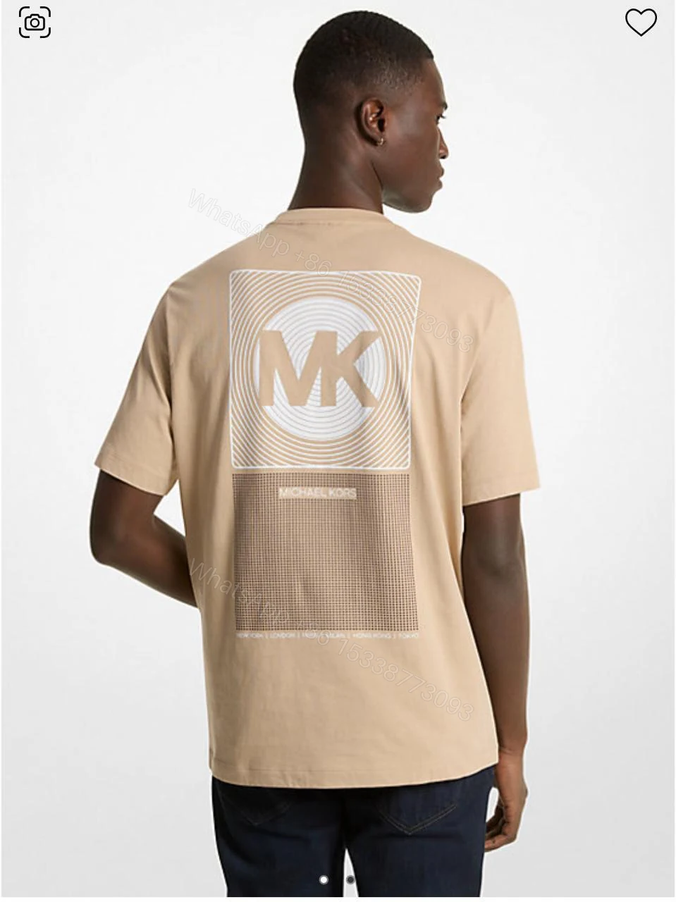 View 12 of FIRST COPY MICHAEL KORS IMPORTED ROUND NECK RUNNING SUMMER T-SHIRT