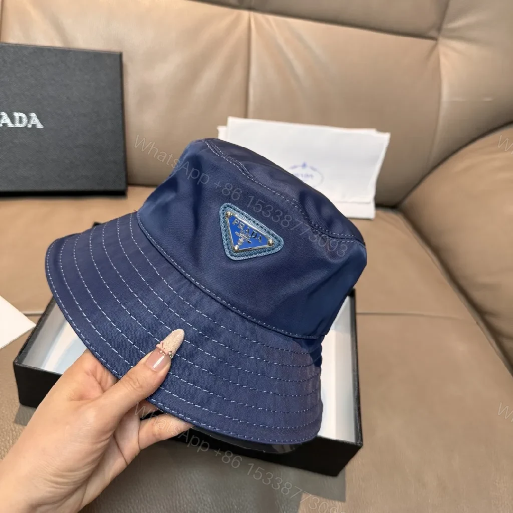 View 7 of Navy Nylon Bucket Hat – Structured, Subtle Luxury, Packable