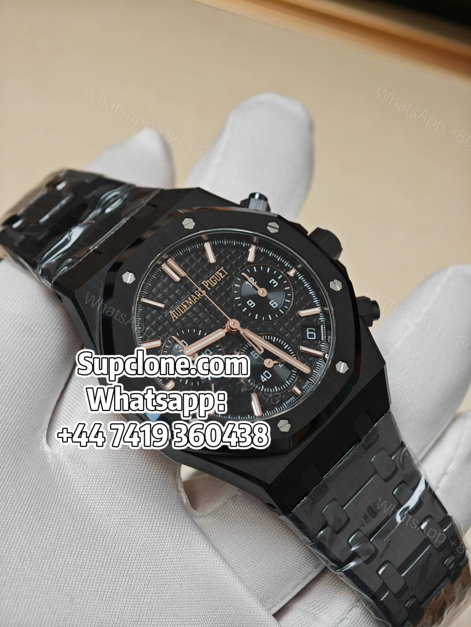 Audemars Piguet Super Clone Royal Oak Ceramic Black Dial 26240 Chronograph 41mm — view 1