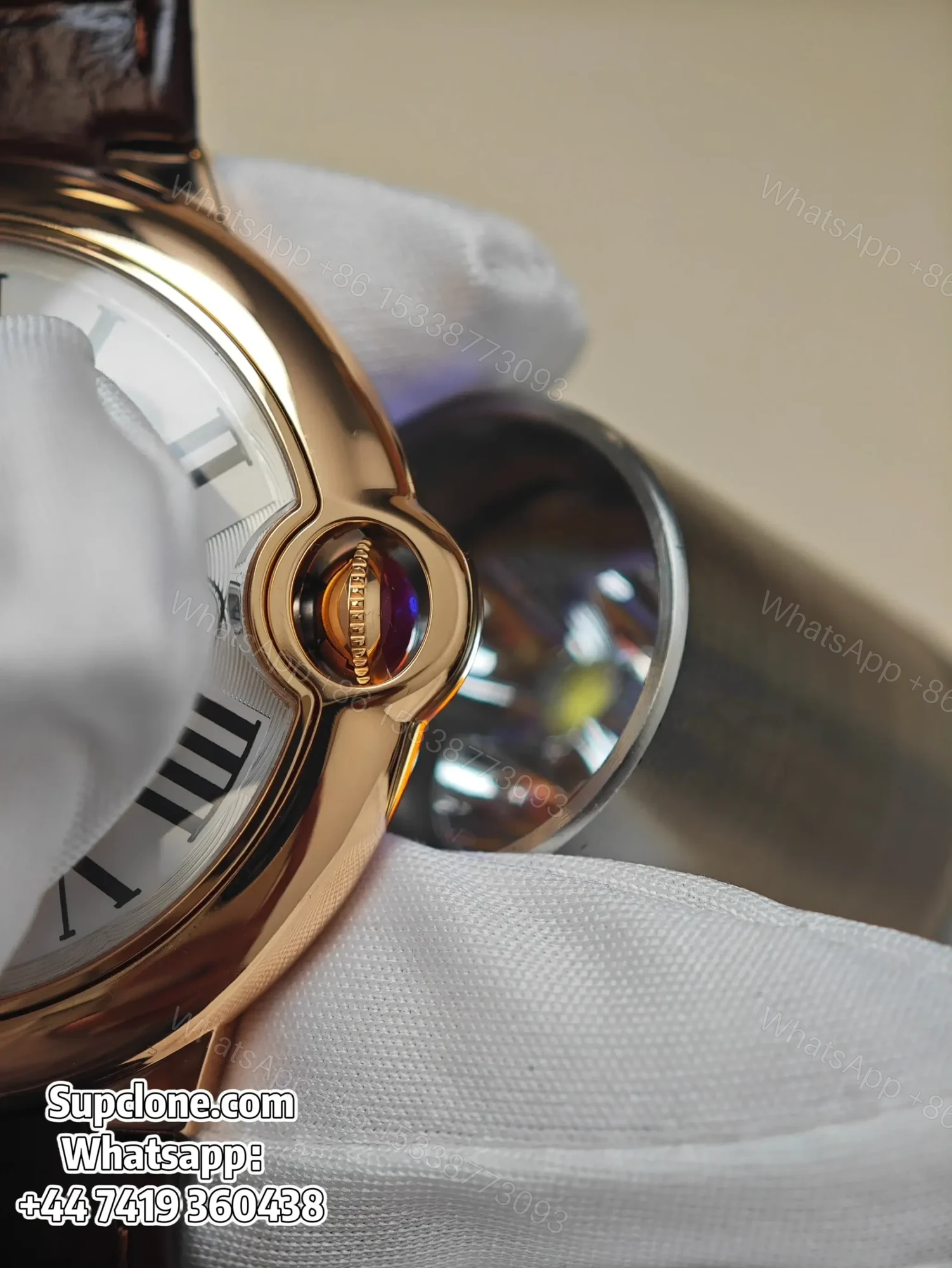 View 8 of Cartier Ballon Bleu WGBB0030 42mm Rose Gold Super Clone Automatic Replica