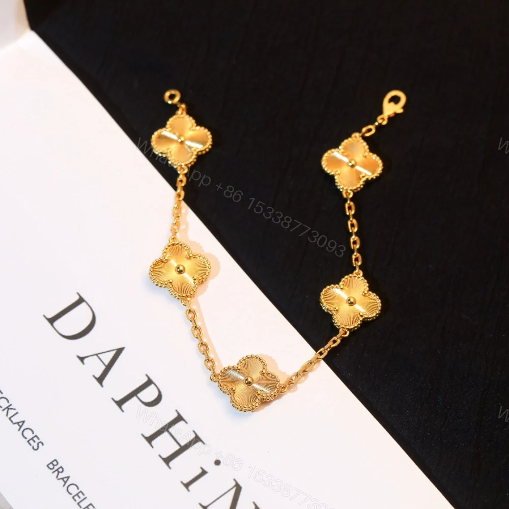 View 8 of 高仿首飾VanCleef&Arpels*RP3JK00金鐳射五花手鏈