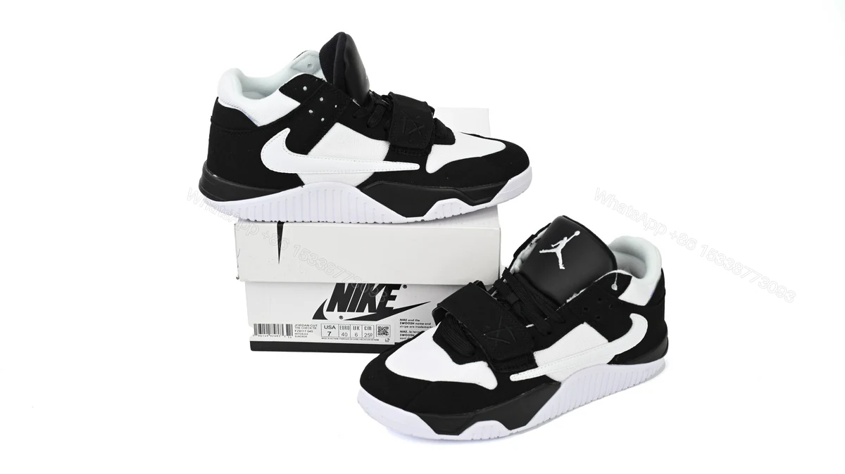 View 2 of Travis Scott x Jordan Cut The Check Nice Kicks Oreo FZ8117-045